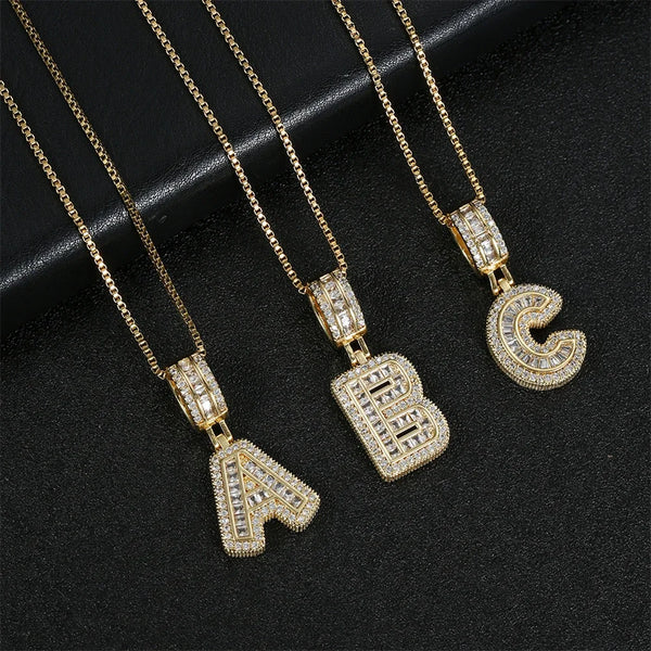 "Going Through Customs" Initial Necklace