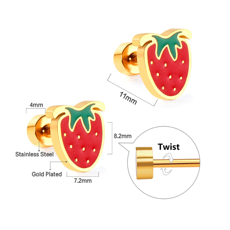 "Fraise" Two piece set earring and Necklace