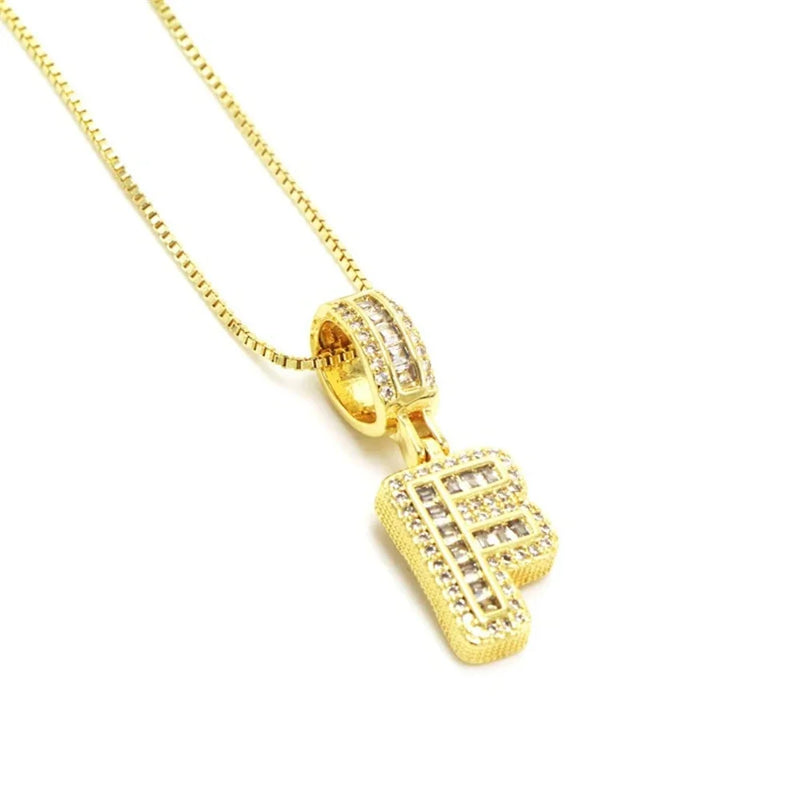 "Going Through Customs" Initial Necklace