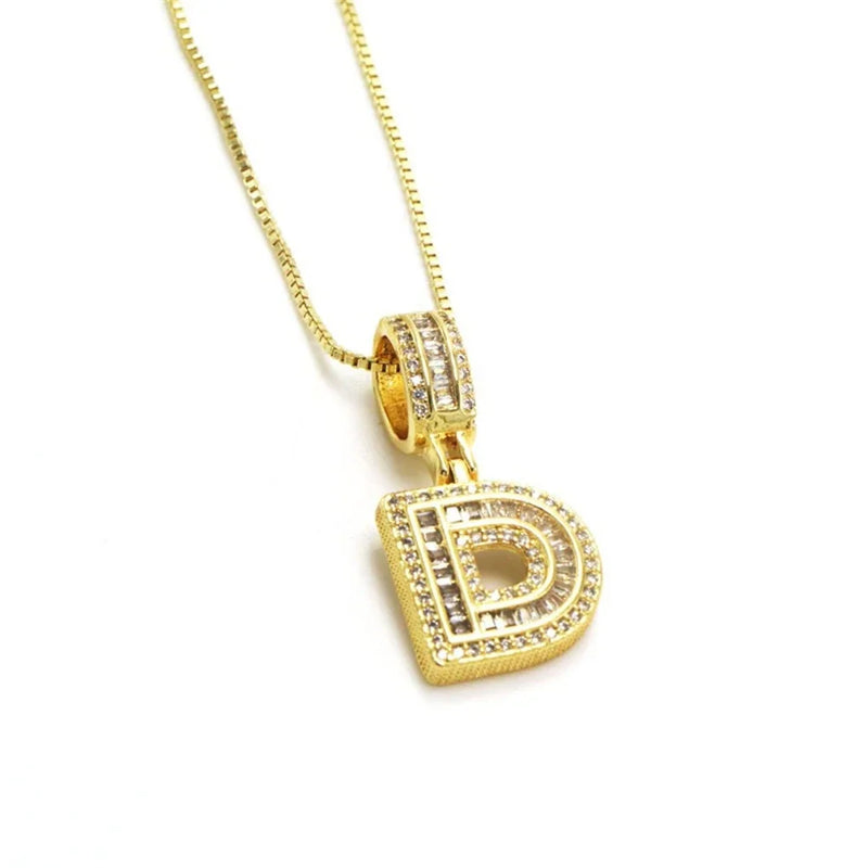 "Going Through Customs" Initial Necklace