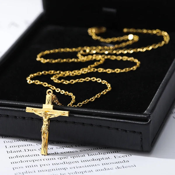 "Jesus Piece" Cross Necklace