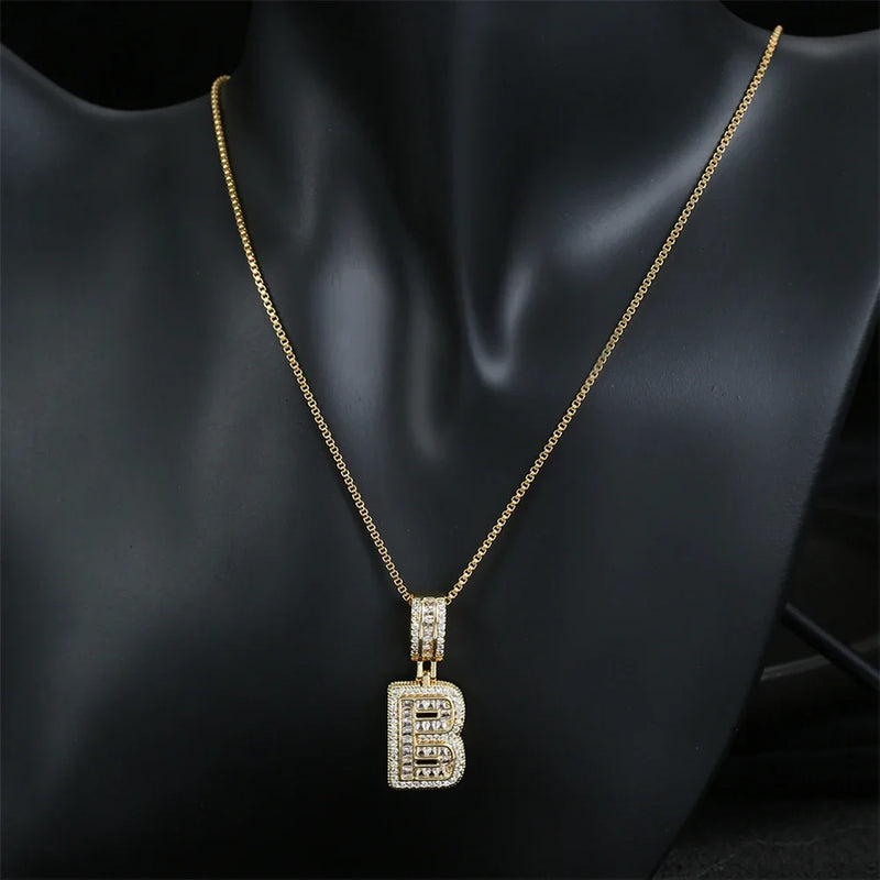 "Going Through Customs" Initial Necklace