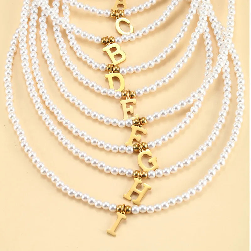 "A Lil Sum" Initial Mark necklace