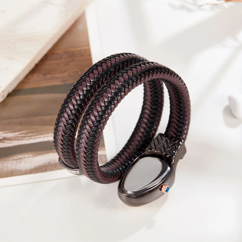 "PaidNFull” Snake Wrist Watch