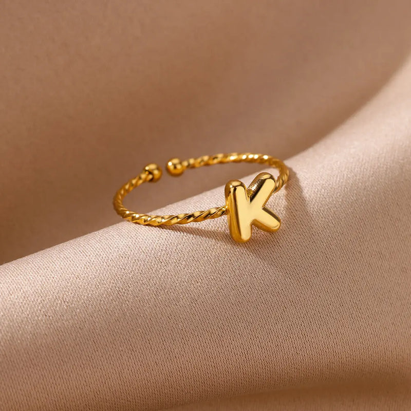 "Marilyn Monroe" Custom Initial Ring