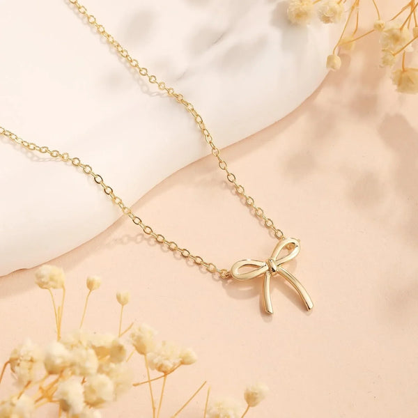 "Infinity"  Bow Necklace