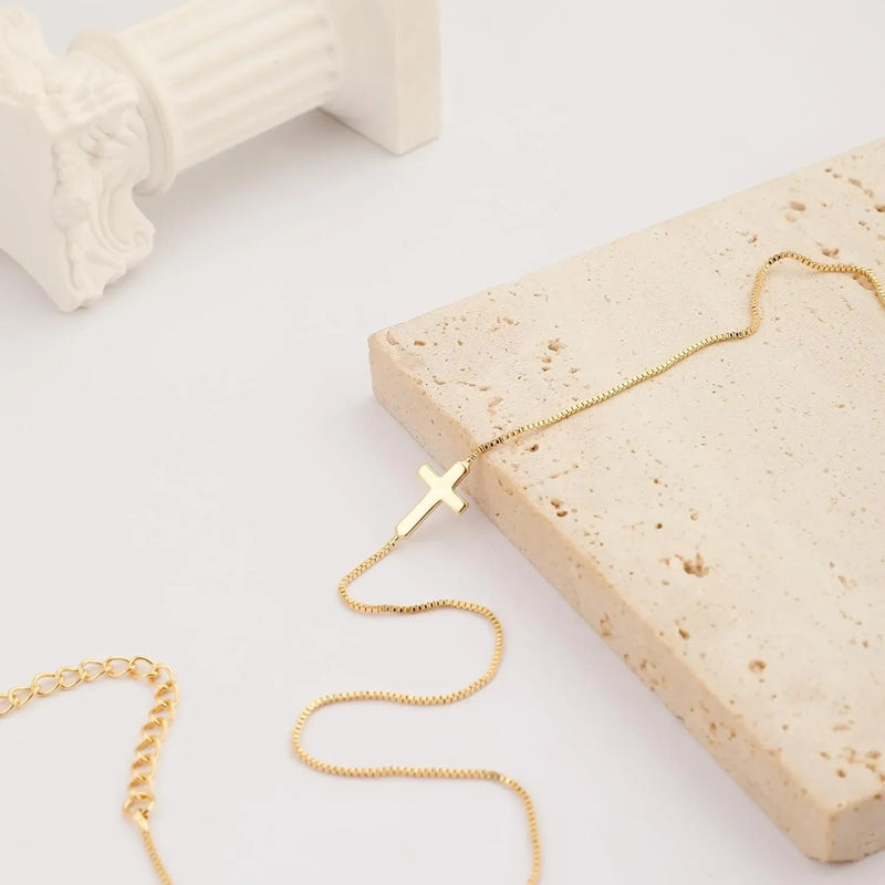 "Gold Cross" Choker Necklace