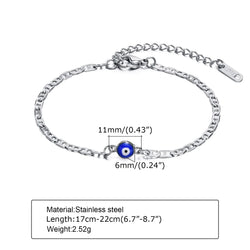 "Pigeons By Your Toes" Evil Eye Anklet