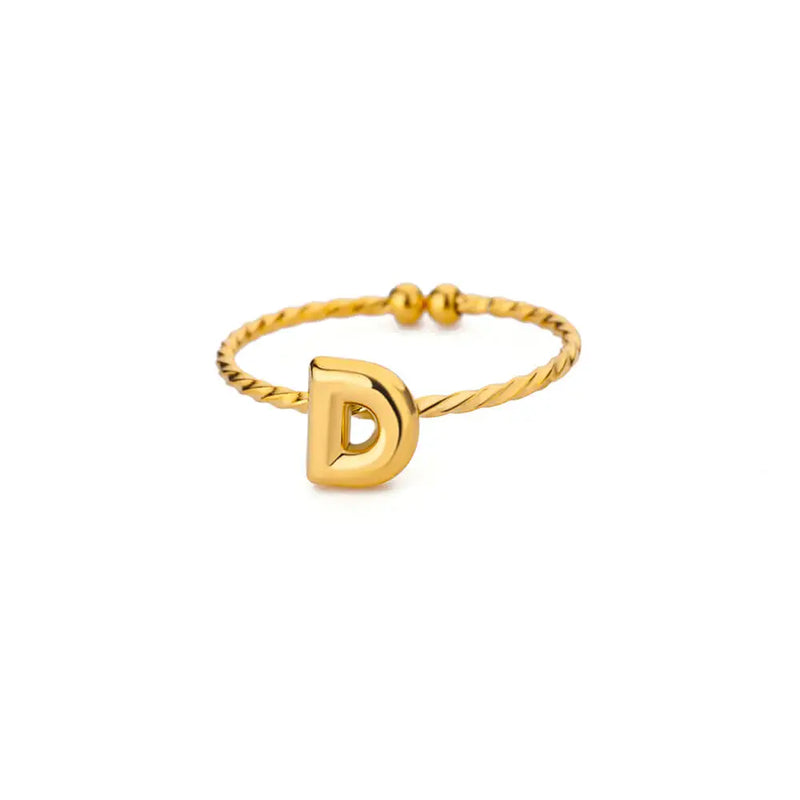 "Marilyn Monroe" Custom Initial Ring