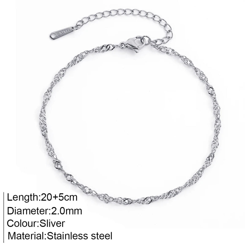 "The Golden Trinity" Anklets