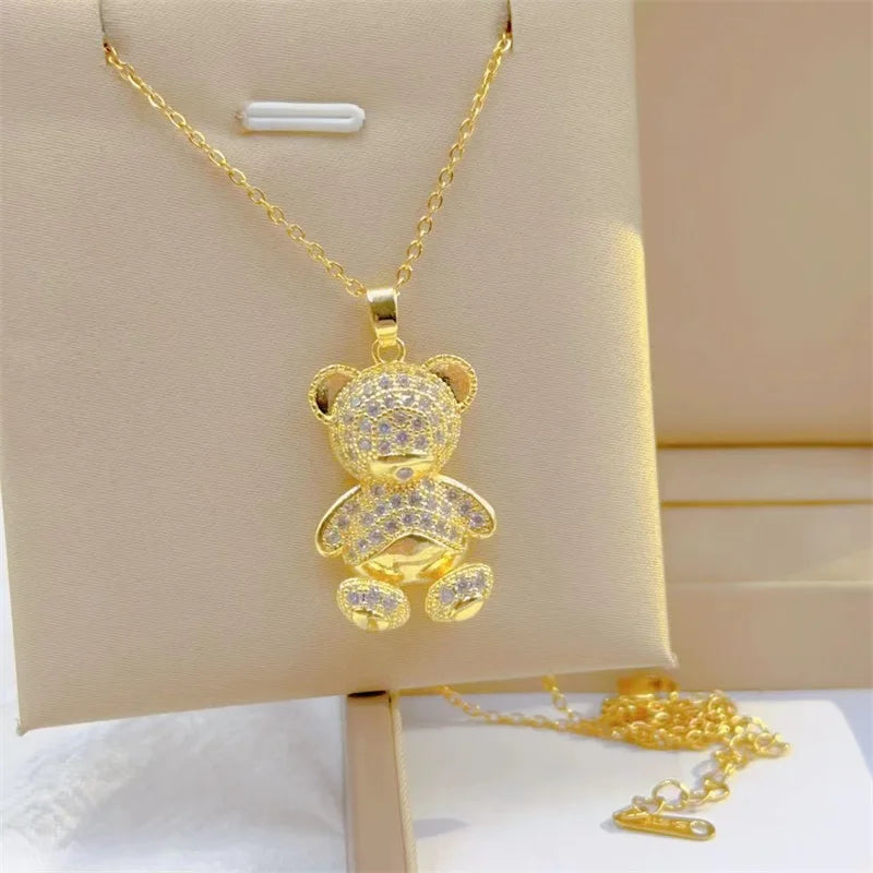 "Graduation" Bear Necklace