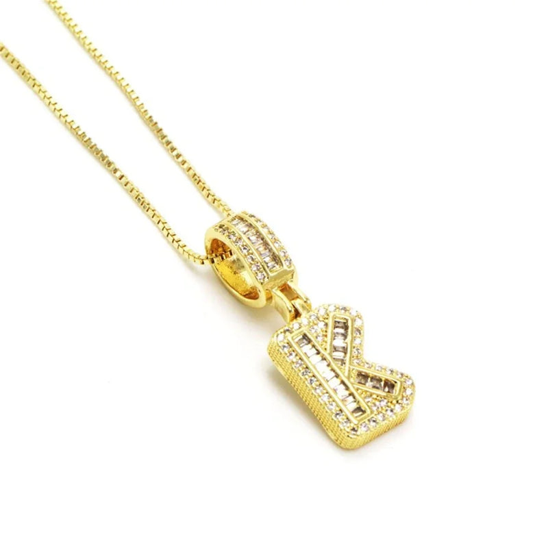 "Going Through Customs" Initial Necklace