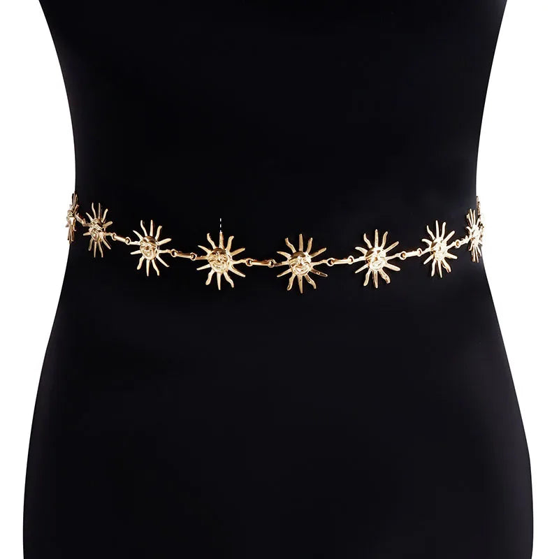 "Éclat du Soleil" Sunflower waist Chain