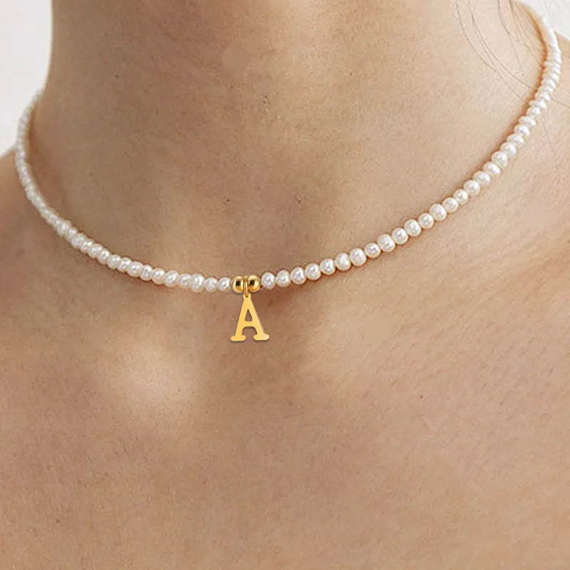 "A Lil Sum" Initial Mark necklace