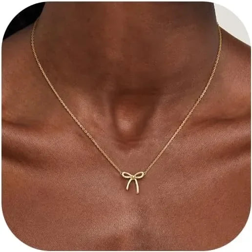 "1Hunnid"  Bow Necklace