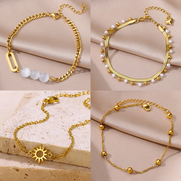 "Shoreline Glow" Anklet