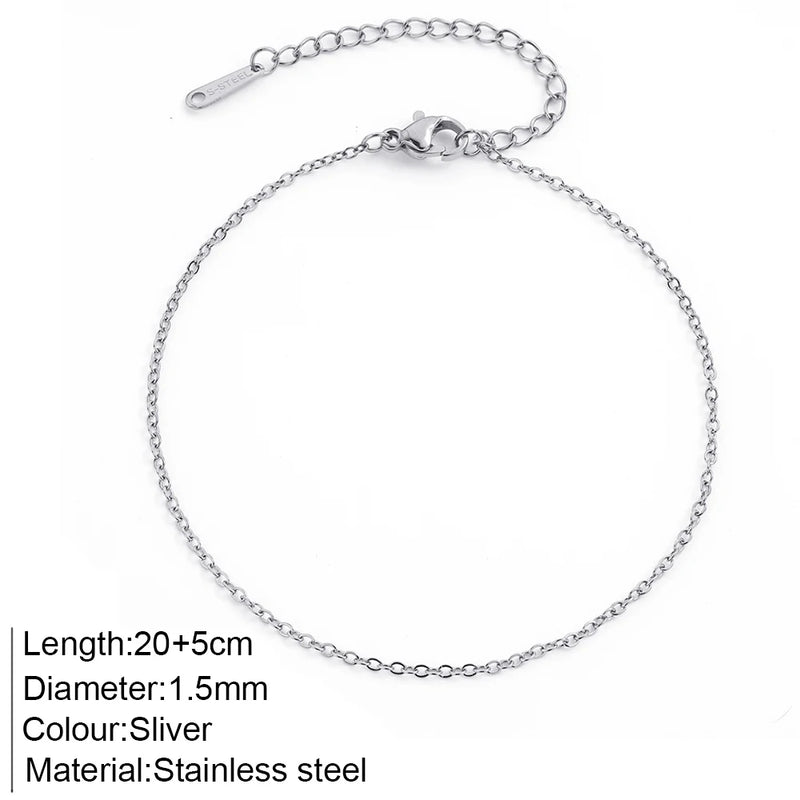 "The Golden Trinity" Anklets