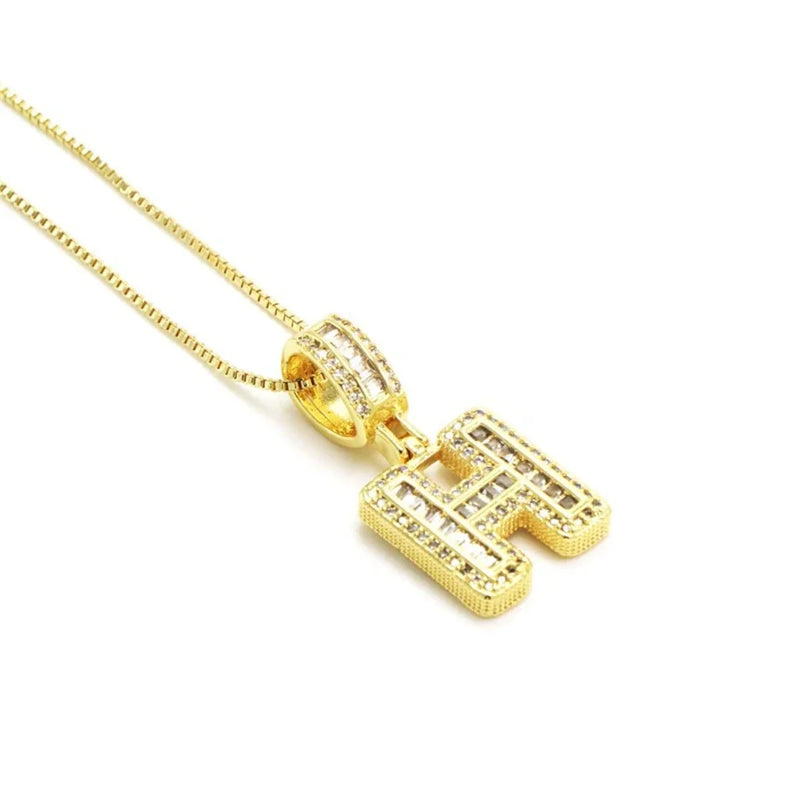 "Going Through Customs" Initial Necklace