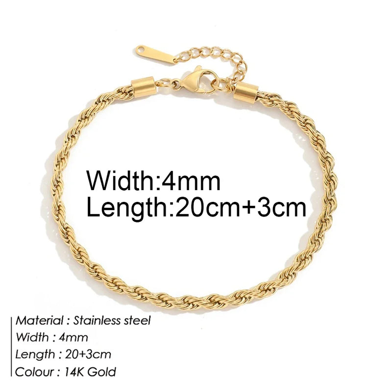 "The Golden Trinity" Anklets