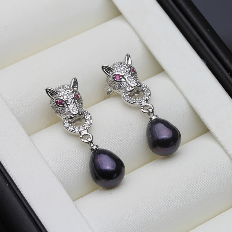 "Rouge Bloodhound" Earrings