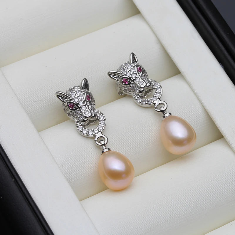 "Rouge Bloodhound" Earrings