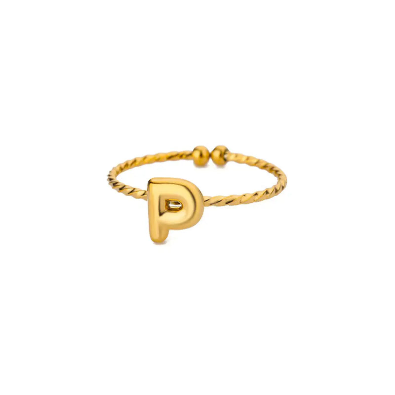 "Marilyn Monroe" Custom Initial Ring
