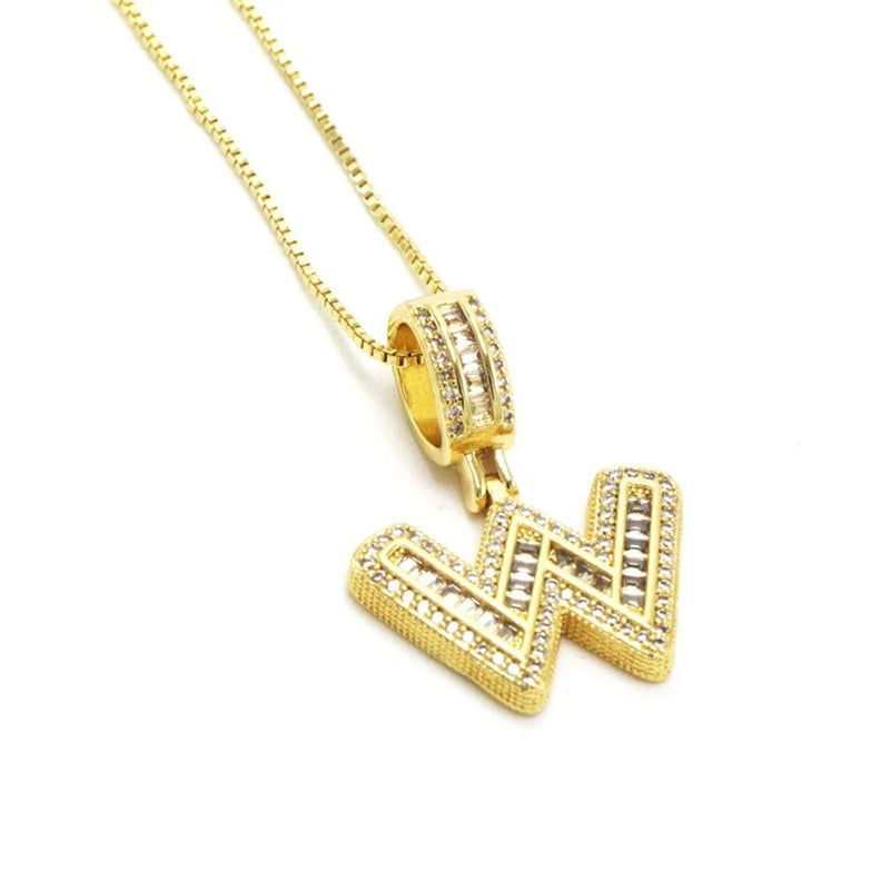 "Going Through Customs" Initial Necklace