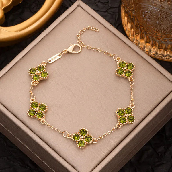 "Fightin Irish" Clover Charm Bracelet
