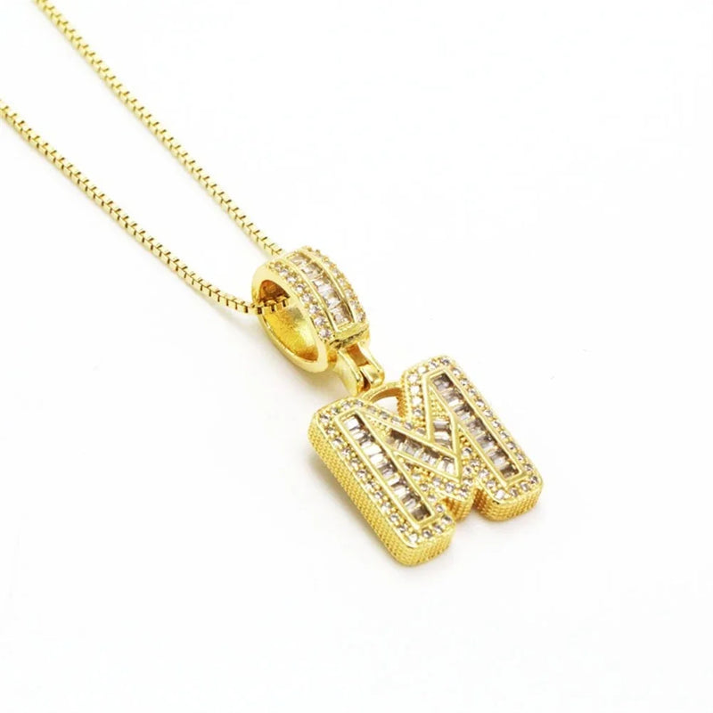 "Going Through Customs" Initial Necklace