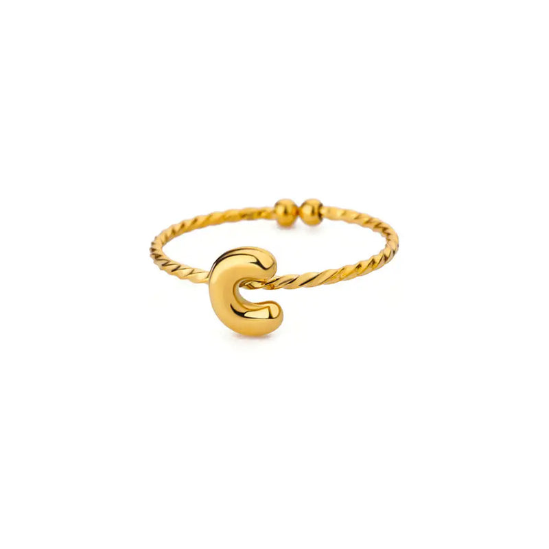 "Marilyn Monroe" Custom Initial Ring