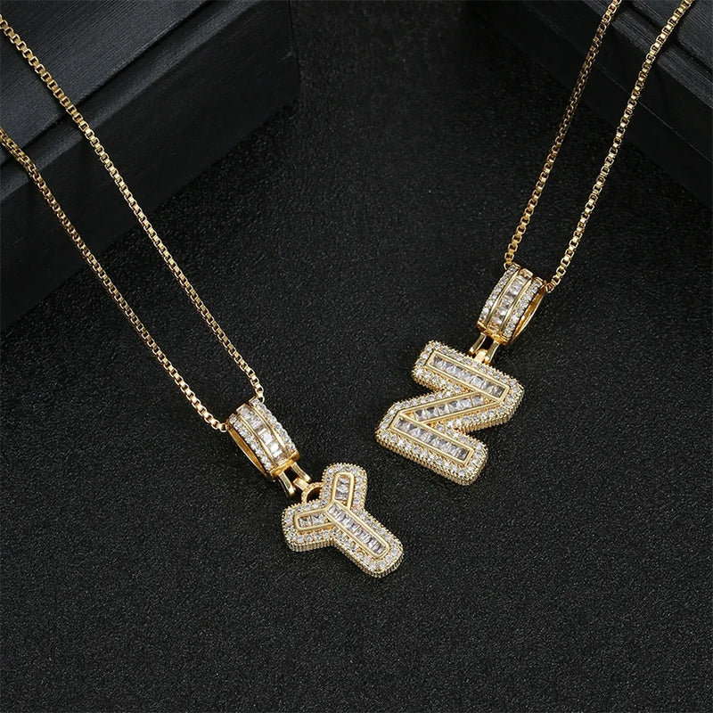 "Going Through Customs" Initial Necklace